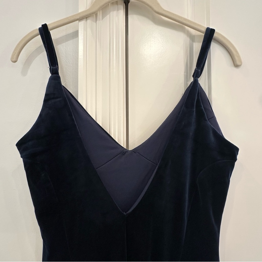 Lulu’s Promise of Forever Blue Velvet Column Maxi Dress NEW WITH TAGS small - Picture 7 of 16